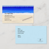 Cruise Ship Musician Keyboard op strand Visitekaartje (Voorkant / Achterkant)