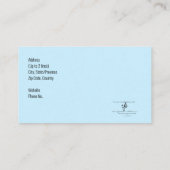 Cruise Ship Musician Trombone op strand Visitekaartje (Achterkant)