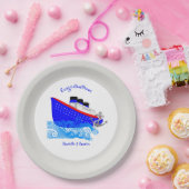 Cruise Ship Nautical Personalized Papieren Bordje (Feest)