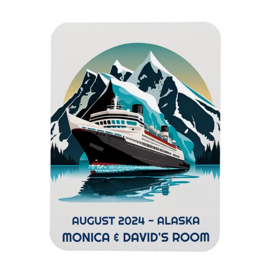 Cruise Ship Ocean Alaska-berg Magneet (Verticaal)