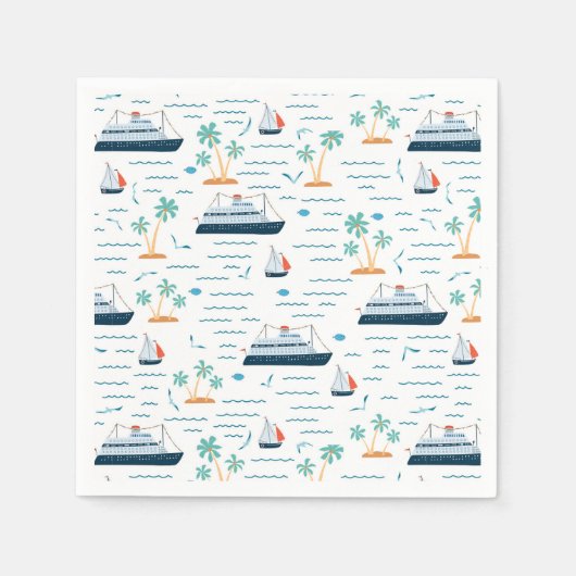 Cruise Ship Paper Servet (Voorkant)