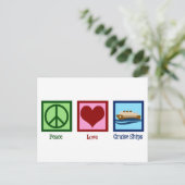 Cruise Ship Peace Love Cruises Briefkaart (Staand voorkant)
