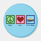 Cruise Ship Peace Love Cruises Magneet (Voorkant)