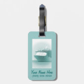 Cruise Ship Personalized Bagagelabel (Achterkant verticaal)