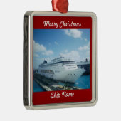 Cruise Ship Photo L1  Metalen Ornament (Rechts)