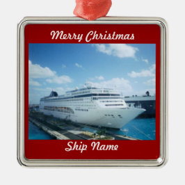 Cruise Ship Photo L1  Metalen Ornament