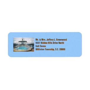 Cruise Ship Pool Labels