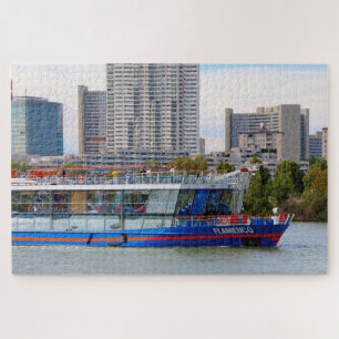 Cruise ship, River Danube, Vienna, Austria Legpuzzel