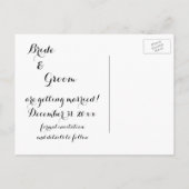 cruise Ship Romance, Wedding Save the Date Aankondigingskaart (Achterkant)