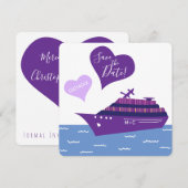Cruise Ship Save the Wedding Date Kaart (Voorkant / Achterkant)