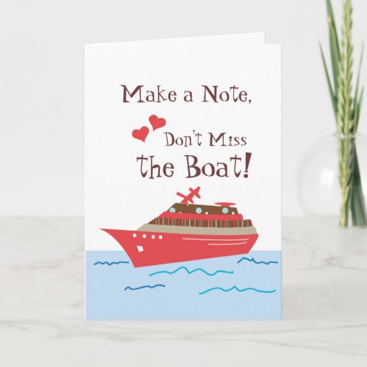 Cruise Ship Save the Wedding Date Kaart (Voorkant)