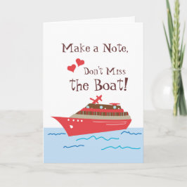 Cruise Ship Save the Wedding Date Kaart