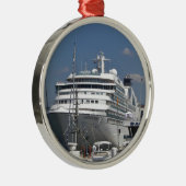 Cruise Ship Seabourn Odyssey Metalen Ornament (Rechts)