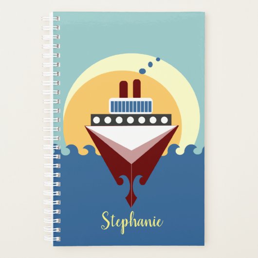 Cruise Ship Sunrise Custom Day Planner (Voorkant)