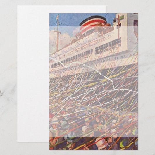  cruise Ship Vacation; Bon Voyage Party! Briefpapier (Voorkant / Achterkant)