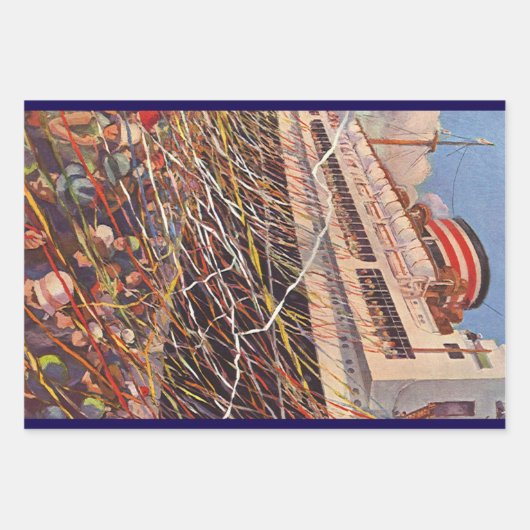  cruise Ship Vacation; Bon Voyage Party! Inpakpapier Vel (Voorkant)