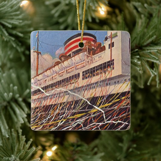  cruise Ship Vacation; Bon Voyage Party! Keramisch Ornament (Boom)