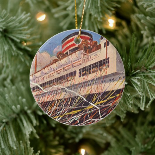  cruise Ship Vacation; Bon Voyage Party! Keramisch Ornament (Boom)