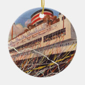  cruise Ship Vacation; Bon Voyage Party! Keramisch Ornament (Voorkant)