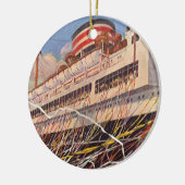  cruise Ship Vacation; Bon Voyage Party! Keramisch Ornament (Links)