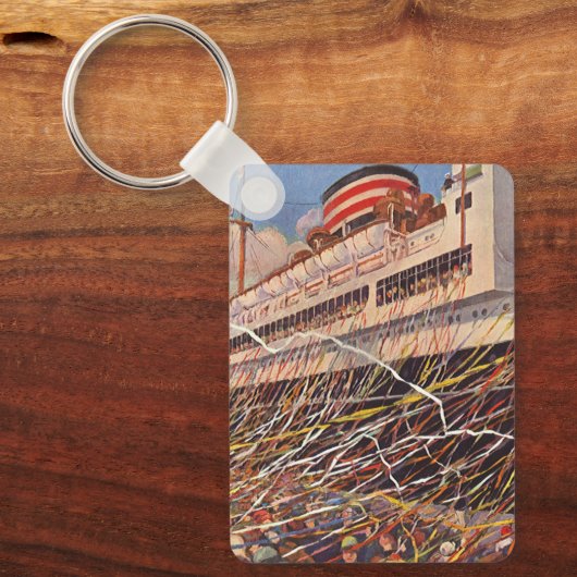  cruise Ship Vacation; Bon Voyage Party! Sleutelhanger (Voorkant)