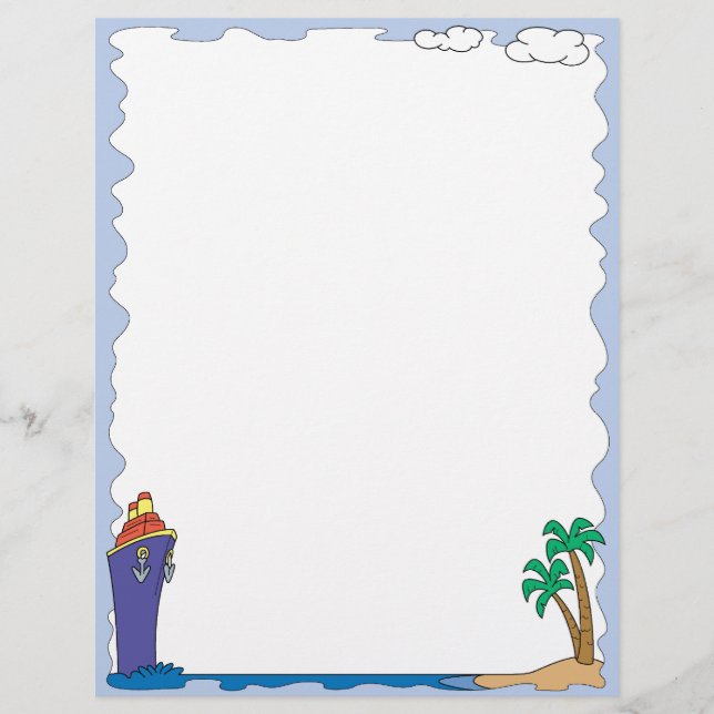 Cruise Ship Vacation Letterhead (Voorkant)