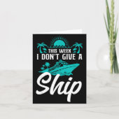 Cruise Ship Vacation Pun This Week I Don't Give A Kaart (Voorkant)