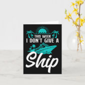 Cruise Ship Vacation Pun This Week I Don't Give A  Kaart (Gele Bloem)