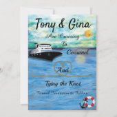Cruise Ship Waterverf W/Pic Save the Date (Achterkant)