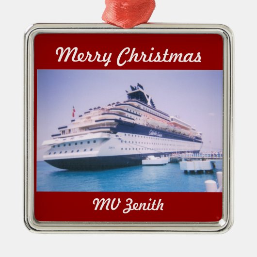 Cruise Ship Zenith  Metalen Ornament (Voorkant)