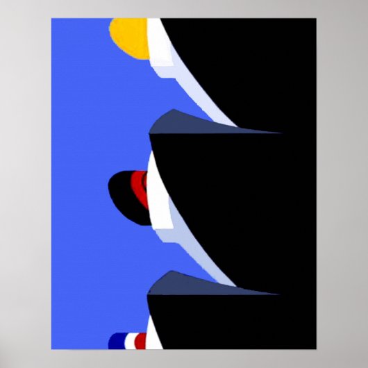 Cruise Ships Vintage Poster Ocean Liner (Voorkant)