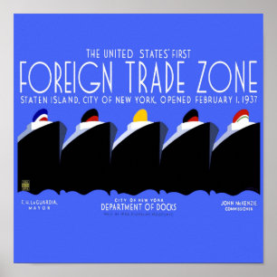 Cruise Ships Vintage Poster Ocean Liner