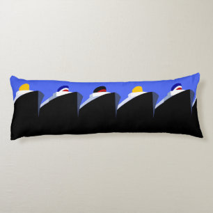 Cruise Ships Vintage Poster Ocean Liner Lichaamskussen