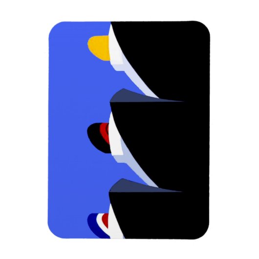 Cruise Ships Vintage Poster Ocean Liner Magneet (Verticaal)