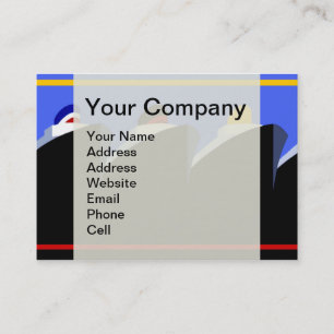 Cruise Ships Vintage Poster Ocean Liner Visitekaartje