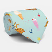 Cruise Snacks Patroon Stropdas (Opgerold)