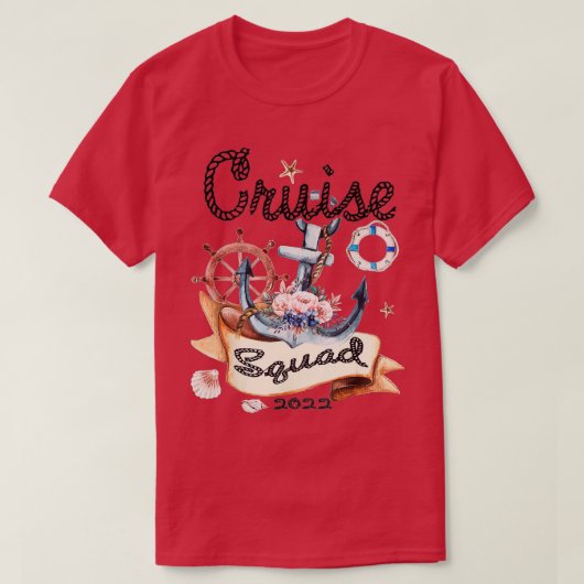 Cruise Squad 2022 Funny Family Matching Cruise Vac T-shirt (Design voorkant)