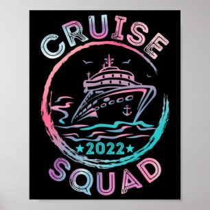Cruise Squad 2022 Matching Family Group met Ancho Poster