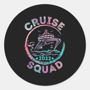Cruise Squad 2022 Matching Family Group met Ancho Ronde Sticker