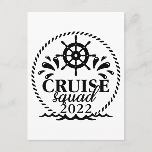 Cruise Squad 2022 Vacation Matching Family Trip Briefkaart (Voorkant)