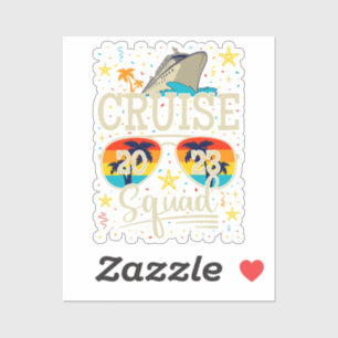 Cruise Squad 2023 Cruisevaccation Vinyl Sticker