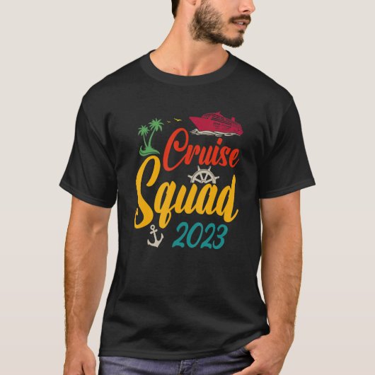 Cruise Squad 2023 Familie Matching Groep Squad Aan T-shirt (Voorkant)
