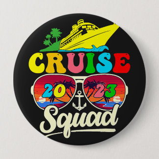 Cruise Squad 2023 Family Cruise Vacation Family Ronde Button 4,0 Cm