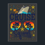Cruise Squad 2024 Cruisevakantie Briefkaart<br><div class="desc">Cruise Squad 2024 Cruising Birthday Vacation Funny Crew Graphic design Gift Standaard Briefkaart Classic Collectie.</div>