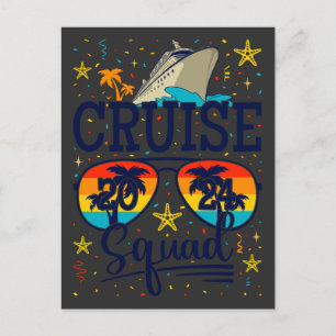 Cruise Squad 2024 Cruisevakantie Briefkaart