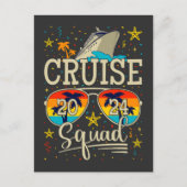 Cruise Squad 2024 Cruisevakantie Briefkaart (Voorkant)