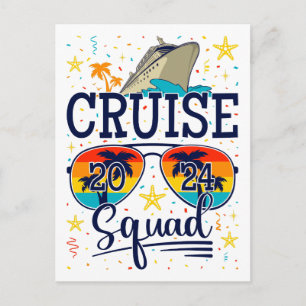 Cruise Squad 2024 Cruisevakantie Briefkaart