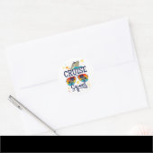 Cruise Squad 2024 Cruisevakantie Ronde Sticker (Envelop)