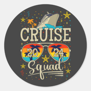 Cruise Squad 2024 Cruisevakantie Ronde Sticker