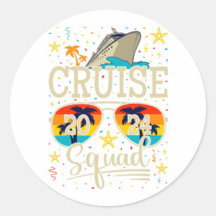 Cruise Squad 2024 Cruisevakantie Ronde Sticker
